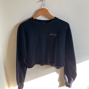 honey crop sweatshirt